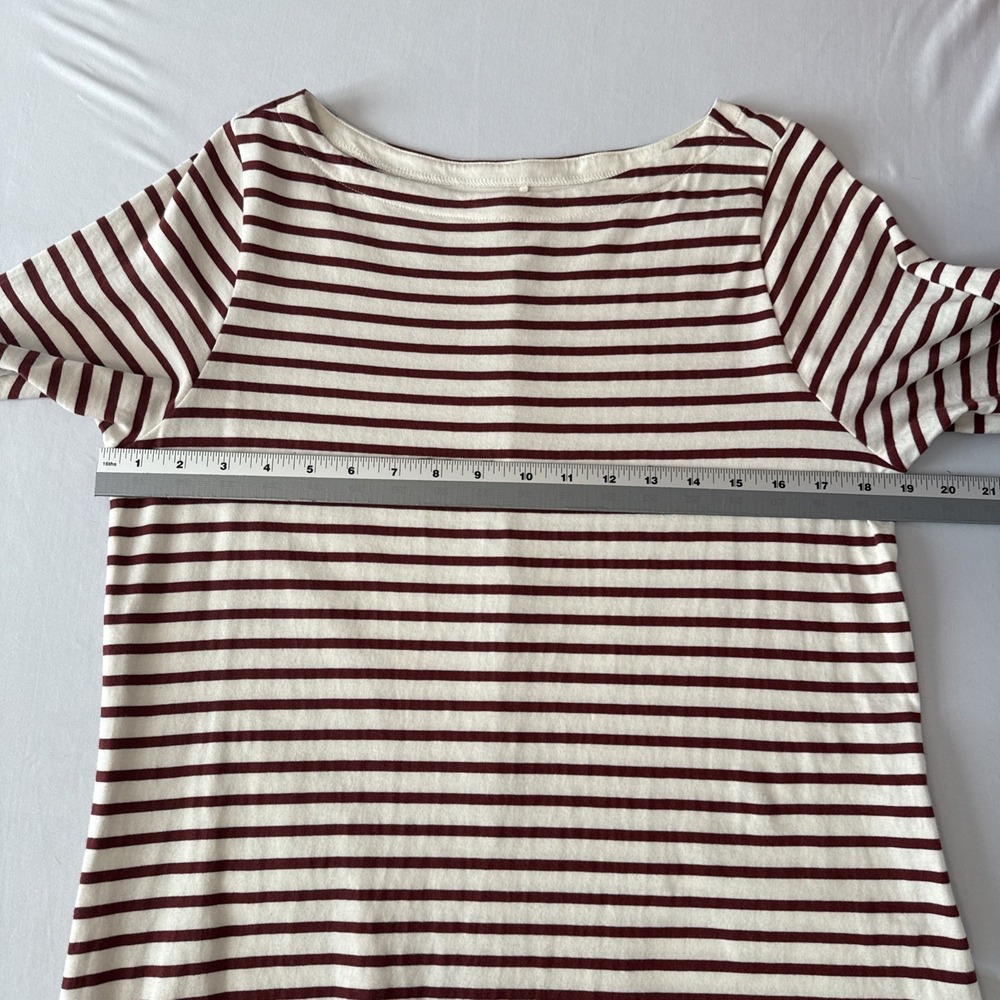 Universal Standard Belle Breton Red Striped Jersey Dress Women's XS 10-12 Cozy‎ - Picture 6 of 11